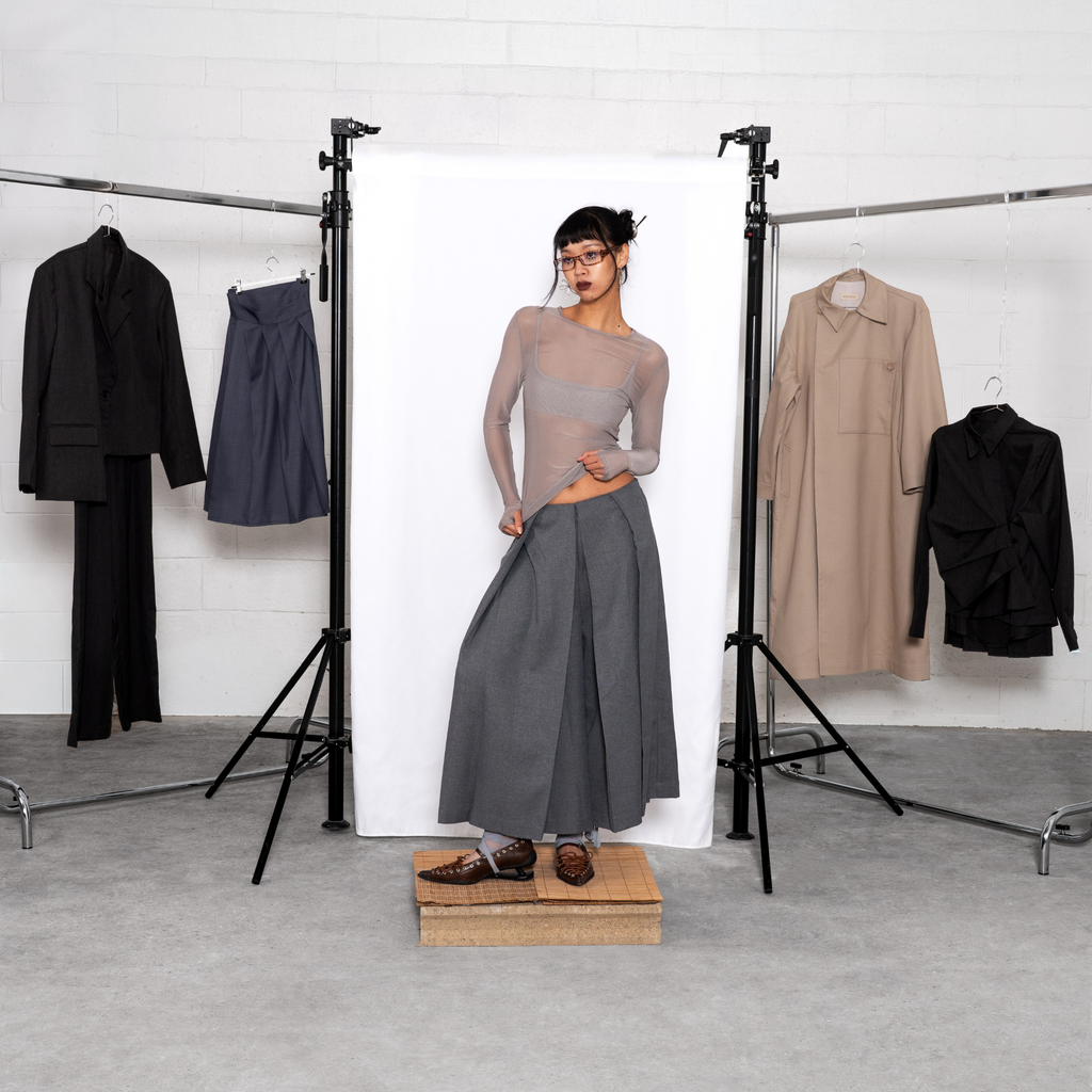 Set blazer modulable et jupe-culotte