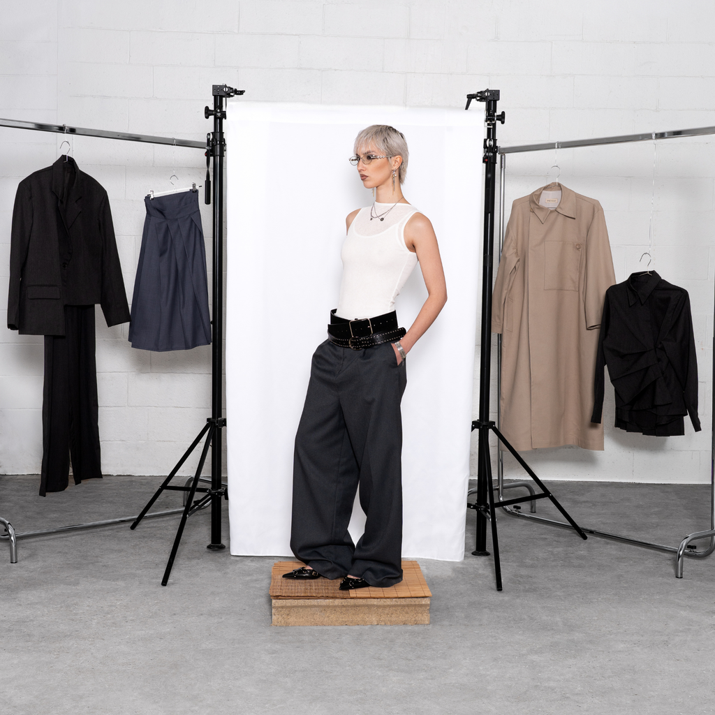 Set blazer asymétrique et pantalon